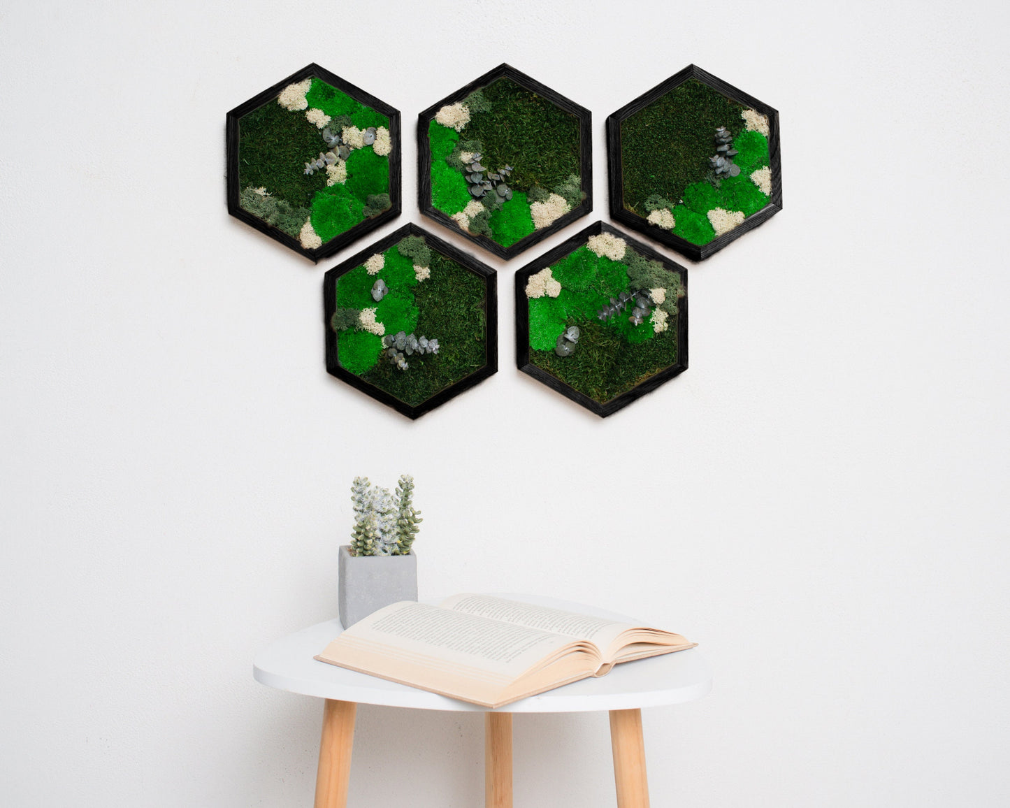 Stunning 3D Live Moss Art Wall Decor: Eco-Friendly, Natural Wood Christmas Gift Idea!