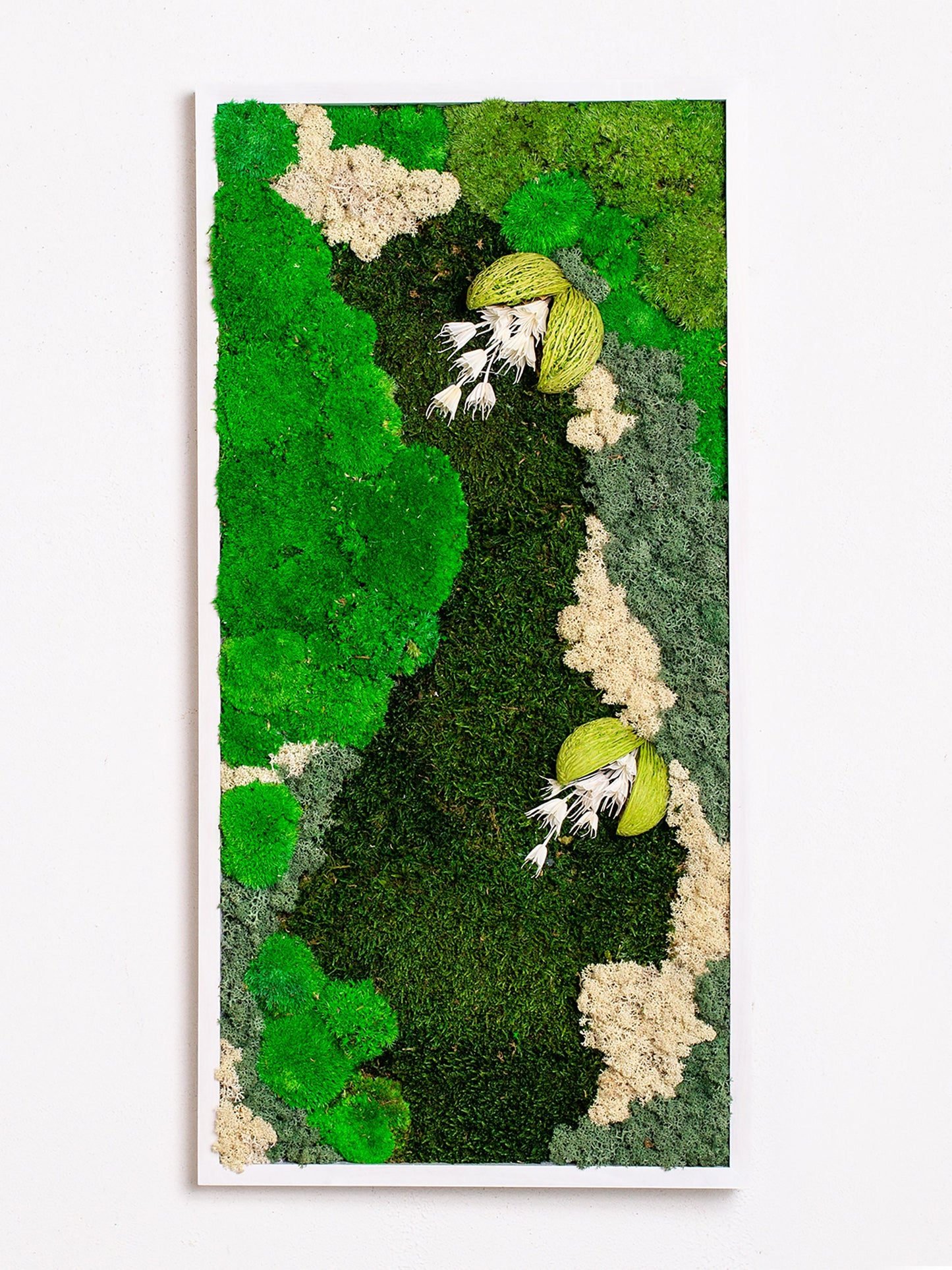 Transform Your Space: Lush Greenery Wall Art, Preserved Moss Frames for Home & Office!