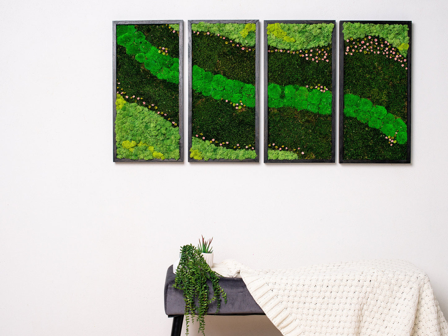Enliven Your Space: Eco-Friendly Squares Moss Wall Art - Perfect Housewarming Gift!
