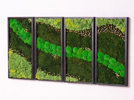 Enliven Your Space: Eco-Friendly, Framed Moss Wall Art - The Perfect Housewarming Gift!