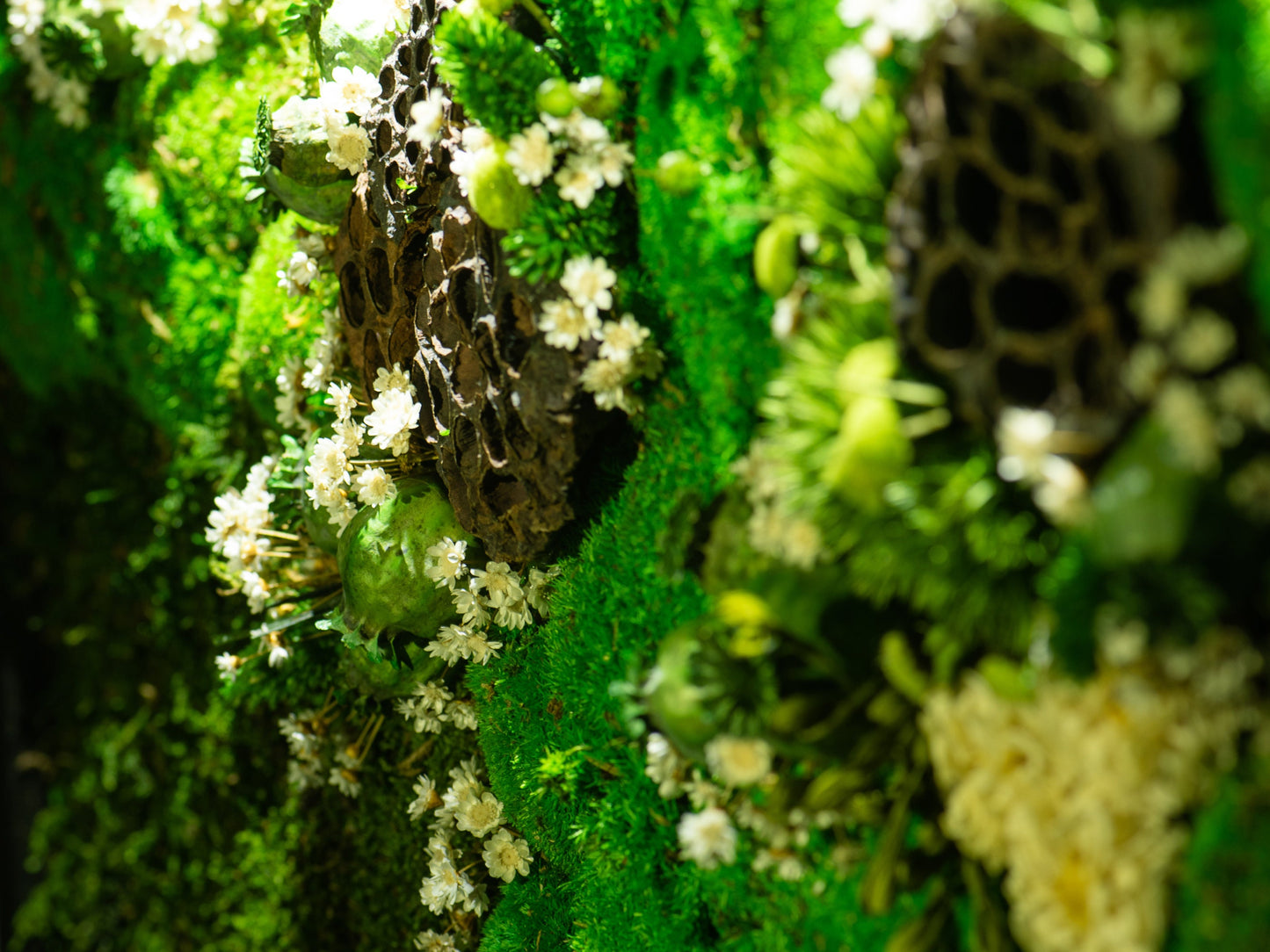 LED-Backlit Preserved Moss Art: Eco-Friendly, Green Wall Decor for Home & Birthday Gifts!