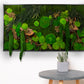 Wild Jungle Handmade Plant Artwork | Moss Artwork | Natural Oak and Plants Art | Unique Home Decor Piece | Original LED Wall Art