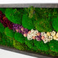 Handmade Plant Artwork | Moss Artwork | Natural Oak and Plants Wall Art | Unique Home Decor Piece | LED Light Wall Art