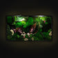 Stunning Preserved Moss Art with LED Lights Live Moss LED Artwork Lighted Framed