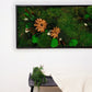 Premium Preserved Moss Wall Art Green Wall Décor with LED Lights Moss LED Wall Hanging Framed Plant Green Room Interior Housewarming Gift