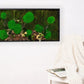 Stunning Green Wall Décor Preserved Moss Wall Art with LED Lights Preserved Moss LED Wall Hanging Framed Plant Home Interior Gift for Home