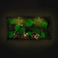 Stunning Green Wall Décor Preserved Moss Wall Art with LED Lights Preserved Moss LED Wall Hanging Framed Plant Home Interior Gift for Home