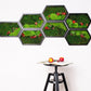 Hexagon Moss Wall Art Green Wall Art Preserved Moss 7 pcs honeycombs