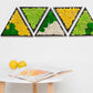 Preserved Moss 3D Art Wall Decor: Natural Wood, Green & Yellow Art - Perfect Christmas Gift!