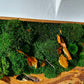 Olive Woods Handmade Plant Artwork | Moss Artwork | Natural Oak and Plants Wall Art | Unique Home Decor Piece | Original LED Wall Art