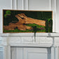 Exclusive Olive  Woods Handmade Plant Artwork | Moss Artwork | Natural Oak and Plants Wall Art | Unique Home Decor Piece | Original LED Wall Art