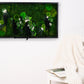 New!! Lovely Elegant Wall Art Preserved Moss With Real Butterflies Artwork with LED Lights Preserved Moss Lighted Moss Art Framed Home Decor