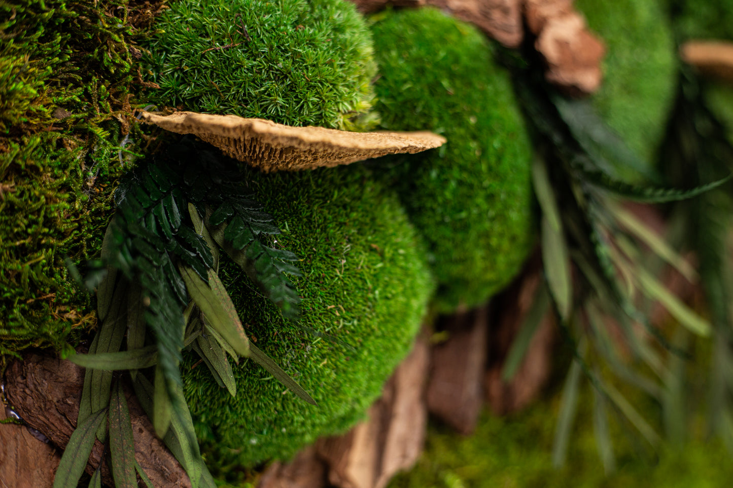 Lovely Green Wall Art Preserved Moss Artwork with LED Lights Moss LED Wall Art Preserved Moss Lighted Moss Wall Art Framed Plant Home Decor