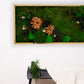 Premium Preserved Moss Wall Art Green Wall Décor with LED Lights Moss LED Wall Hanging Framed Plant Green Room Interior Housewarming Gift