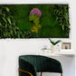 Luxurious Green Wall Art Female Artwork Preserved Moss Panel with LED Lights Moss LED Framed Wall Hanging Plant Home Decor Gift for Home