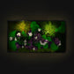 Amazing Moss Design Wall Hanging Green Wall Art Framed Plant Artwork Preserved Moss Panel with LED Lights Moss LED Home Decor Gift for Home