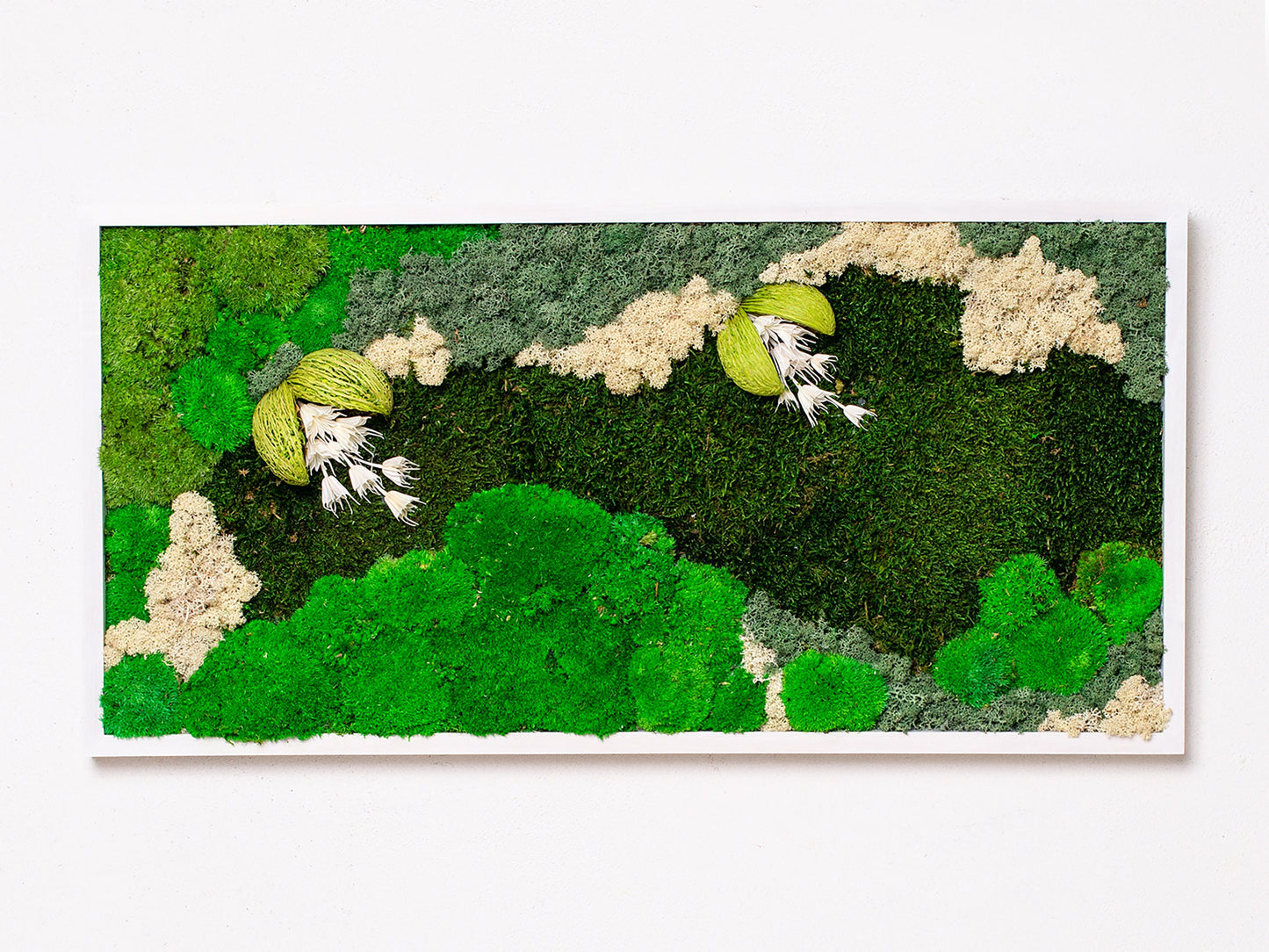 Transform Your Space: Lush Greenery Wall Art, Preserved Moss Frames for Home & Office!