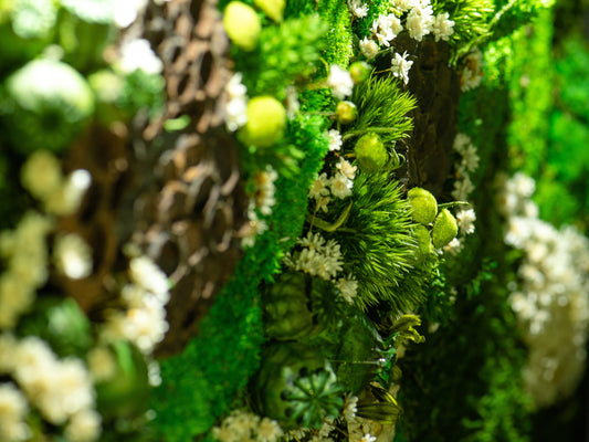 WDSLO Moss Art Wall Decor/ A3 Natural Picture with Moss/Florist  Decor/Framed Natural Reindeer Moss/Art Moss Home Decor/Gift Ideas with  Moss/Handmade