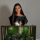 Customizable LED-Lit Moss Art: Eco-Friendly Decor with Natural Lava Stones in 10 Frame Colors!