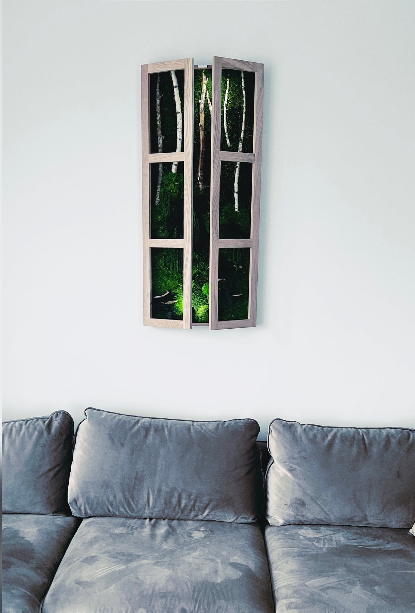 Enchant Your Space: LED-Lit Moss Wall Art - Eco-Friendly Home Decor & Unique Gift Idea!